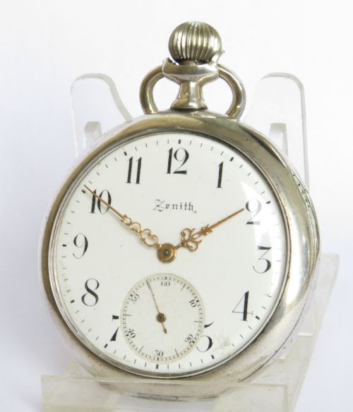 Antique Silver Zenith Pocket Watch