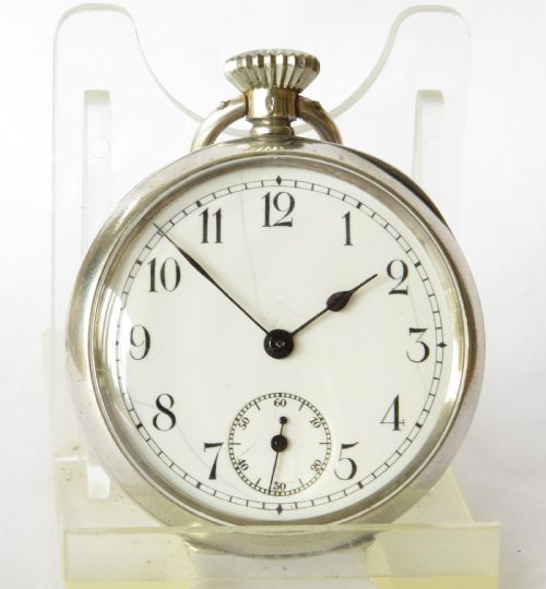 Small Antique Silver Omega Pocket Watch, C1910