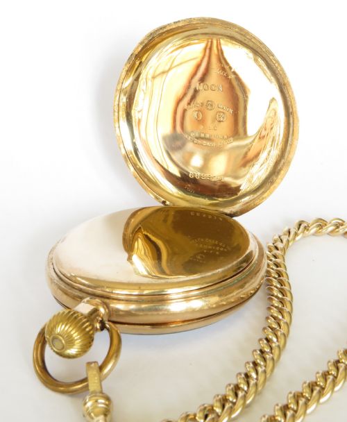 fig 2. Vintage 1930s Swiss pocket watch and chain