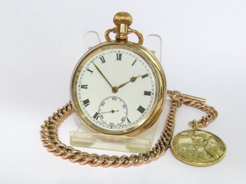1930s Revue Pocket Watch and Chain