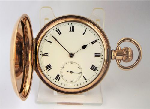 Antique 1920s Matwil Full Hunter Pocket Watch.