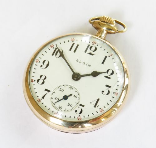fig 1. Elgin B W Raymond railroad grade pocket watch, 1911