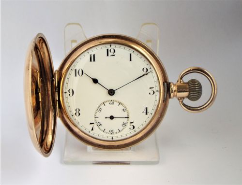 1920s Albana Full Hunter Pocket Watch by Tavannes
