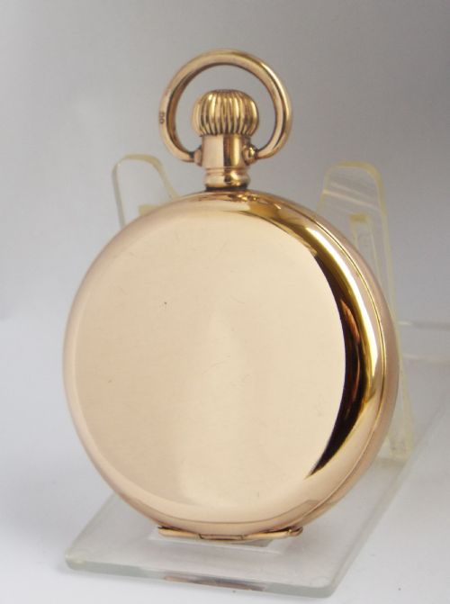 fig 1. Antique Waltham Traveler full hunter pocket watch. 1927