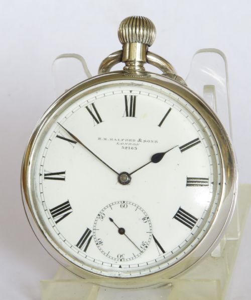 Antique English Silver Pocket Watch, Errington