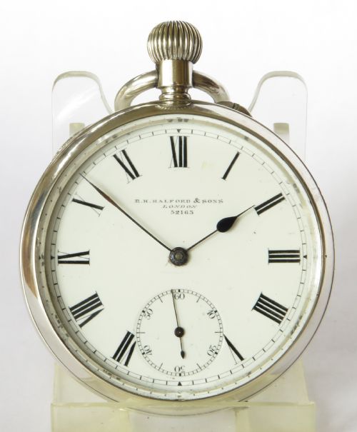 fig 1. Antique English silver pocket watch, Errington