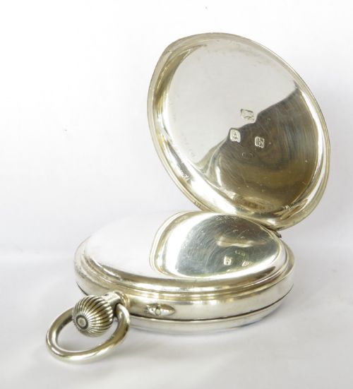 fig 2. Antique English silver pocket watch, Errington