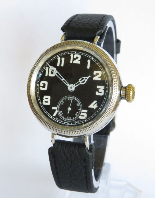 Gents Ww1 Silver Tavannes Wrist Watch, 1914