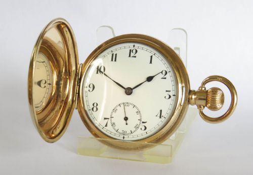 1930s Record Dreadnought Full Hunter Pocket Watch
