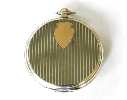 fig 2. Antique silver Doxa pocket watch, with niello case.
