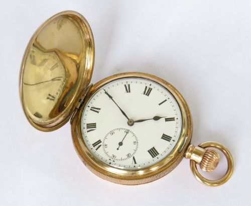 fig 1. 1920s Electa full hunter pocket watch