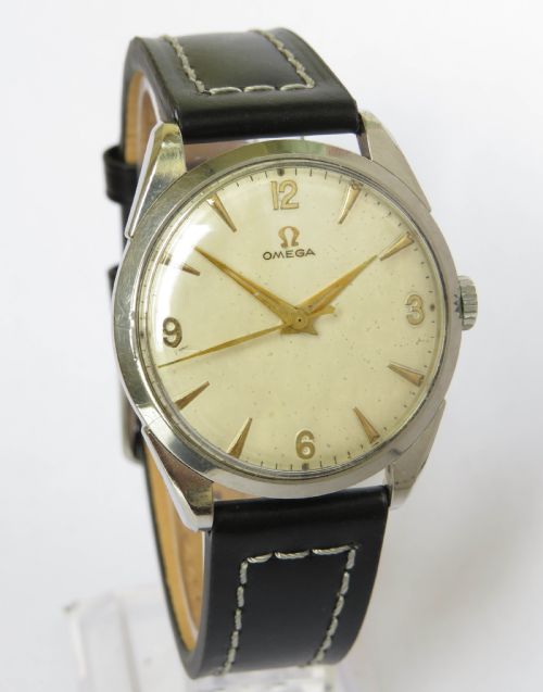 fig 1. Gents Omega wrist watch, 1956
