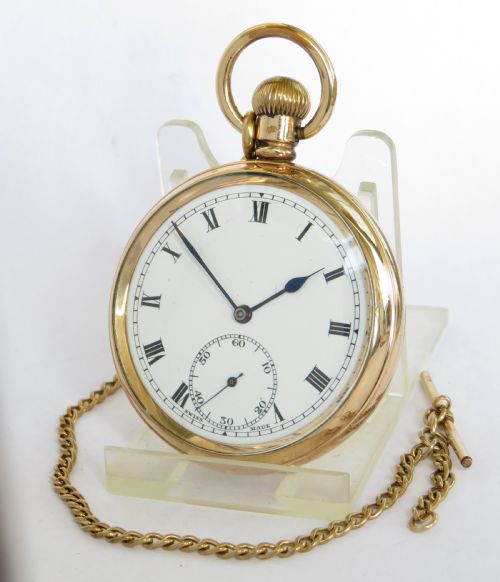 1930s Swiss Pocket Watch and Chain