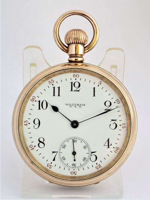 Antique  Waltham  Traveler Pocket Watch 1908.