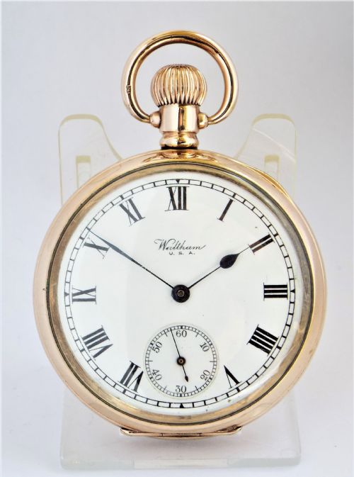 Antique Waltham Traveler Pocket Watch, 1917.