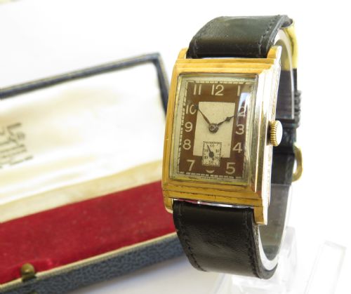 fig 1. Gents 1930s Art Deco wrist watch