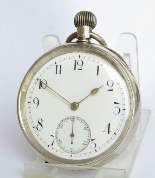 Silver Labrador Pocket Watch, Louis Brandt