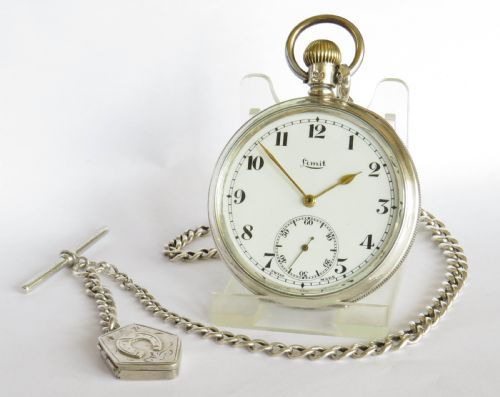Antique Silver Limit Pocket Watch and Chain