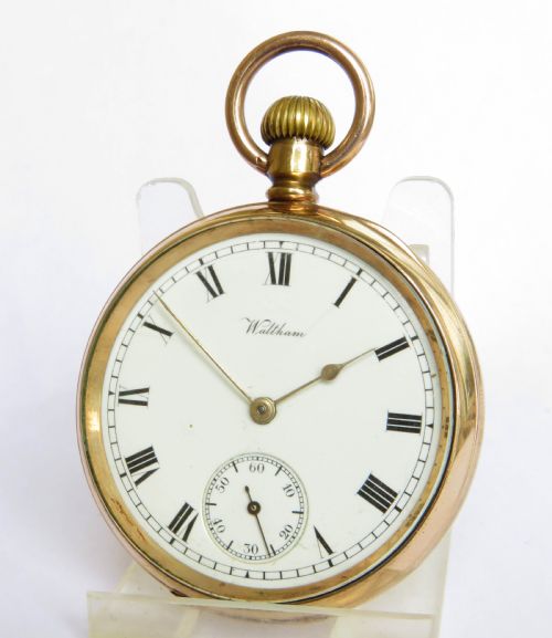 Antique Waltham Traveler Pocket Watch, Military Link