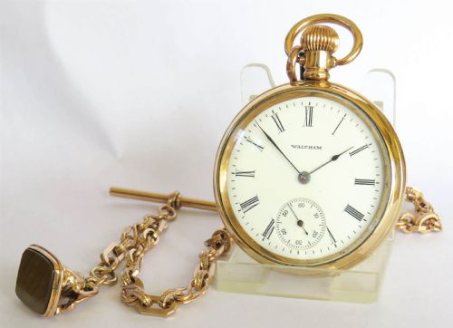 Antique Waltham Pocket Watch and Chain