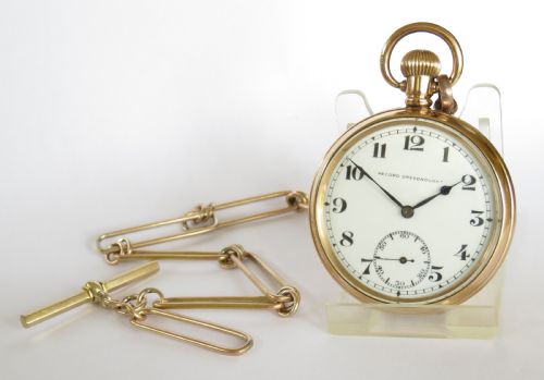 Record Dreadnought ‘Trenton’ Pocket Watch and Chain