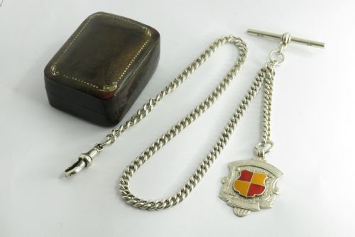 Antique Single Pocket Watch Chain, 1920