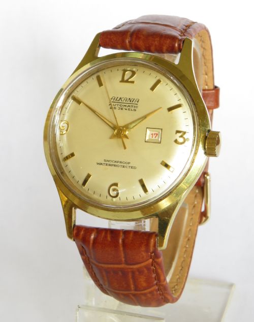 Gents 1950s Alkania Wrist Watch