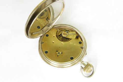 fig 2. Antique silver pocket watch, Lancashire Watch Co