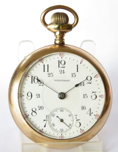 fig 1. Antique Waltham Bartlett Pocket Watch, 1908