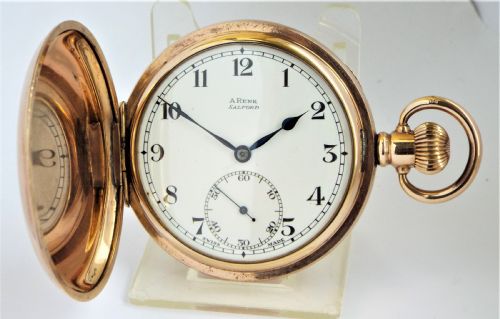 Antique 1930s Vertex Full Hunter Pocket Watch.
