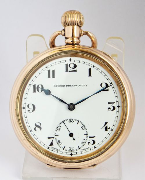 Record Dreadnought ‘Trenton’ Pocket Watch.