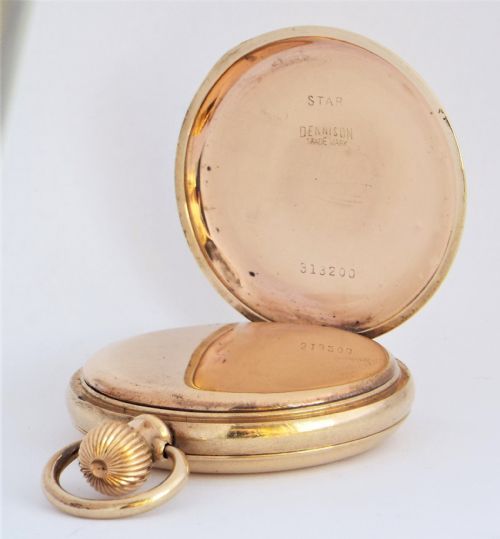 fig 3. Antique Waltham P S Bartlett full hunter pocket watch.