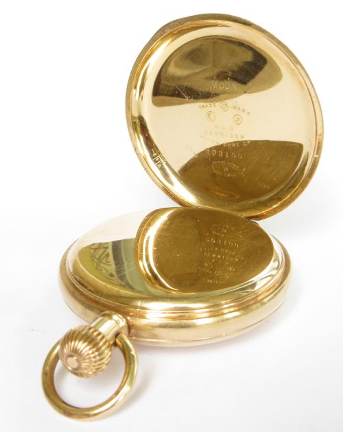 fig 3. Antique Rockford half hunter pocket watch,1902