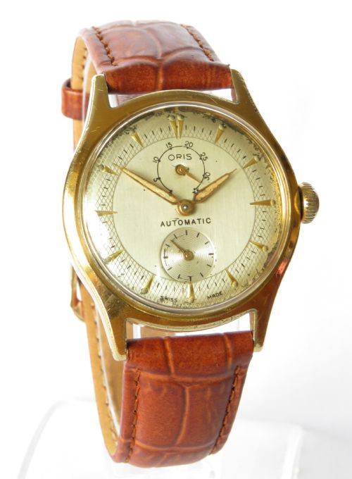 fig 1. Gents 1950s Oris automatic watch, power indicator