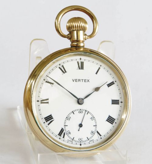 fig 1. 1940s Vertex Revue pocket watch for British Rail