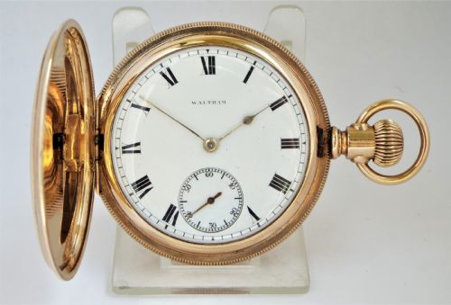 1905 Waltham 10ct Gold Filled Full Hunter Pocket Watch.