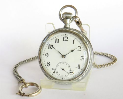 1930s Record Pocket Watch and Chain