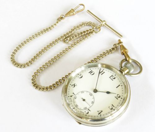 fig 1. 1930s Swiss pocket watch and chain