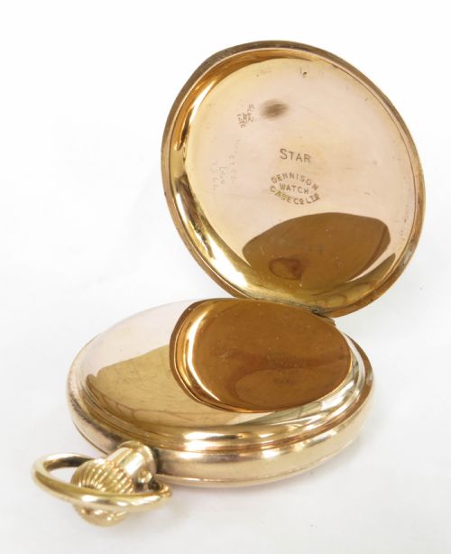 fig 2. Antique Minerva half hunter pocket watch