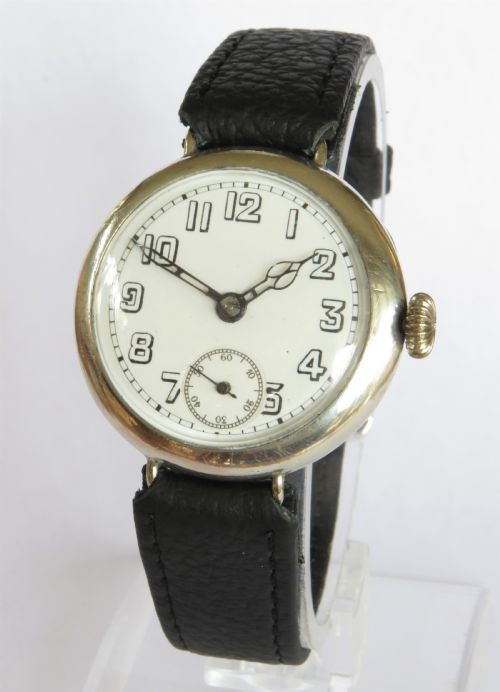 Gents Ww1 Silver Dominex Wrist Watch