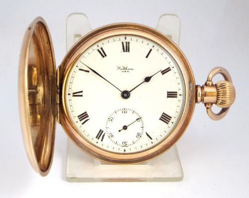 Antique 1912 Waltham Full Hunter Pocket Watch.