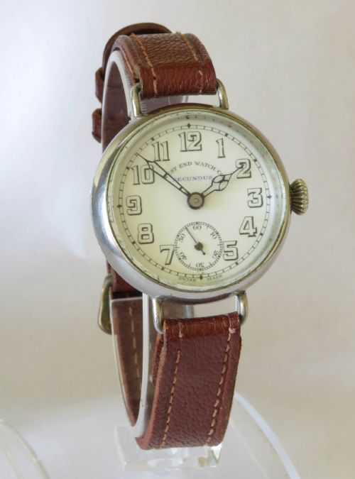 fig 1. Gents 1920s West End Watch Co Secundus wrist watch