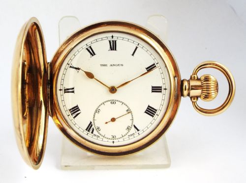 An Early 20th Century Full Hunter Pocket Watch, “The Angus”.