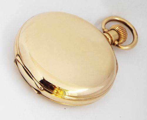 fig 2. An early 20th Century full hunter pocket watch, “The Angus”.