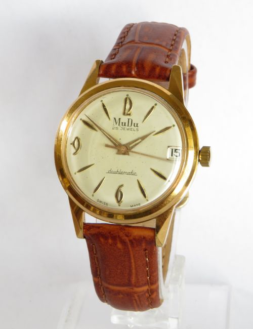 Gents 1950s Mudu Doublematic Automatic Wristwatch