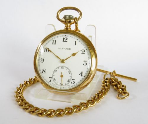 Vintage Garrard Pocket Watch and Chain