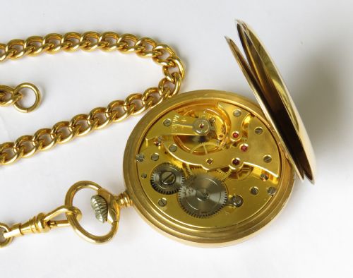 fig 2. Vintage Garrard pocket watch and chain