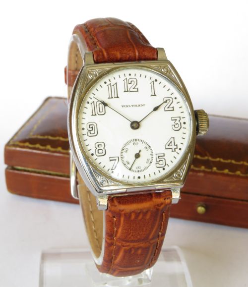 fig 1. Gents antique Waltham wrist watch