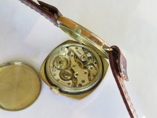 fig 2. Gents 9ct gold Pulman wrist watch, 1936