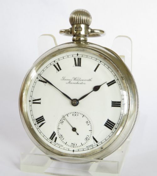 Antique Silver James Wadsworth Pocket Watch